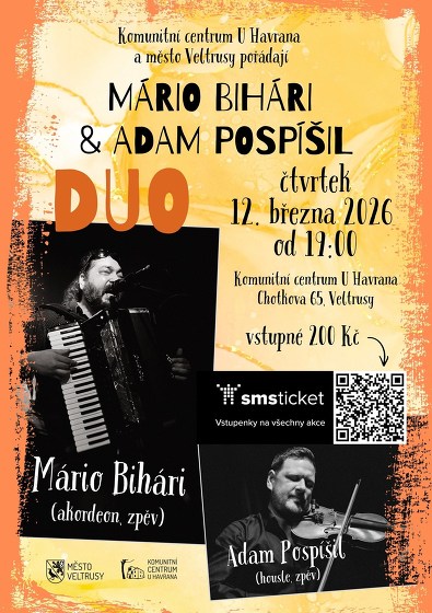 Plakát události Duo Mário Bihári a Adam Pospíšil