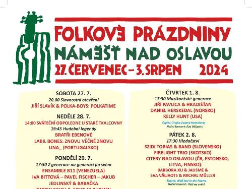 Plakát události Folkové prázdniny