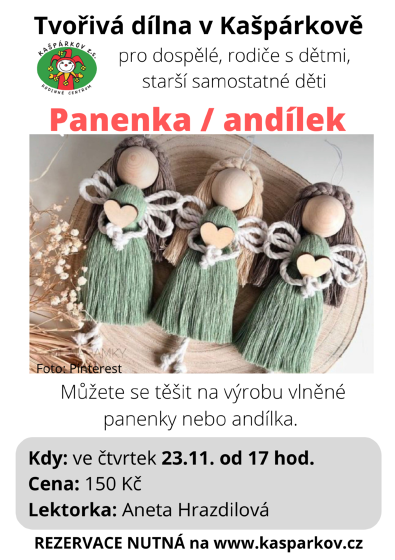 Plakát události Tvořivá dílna