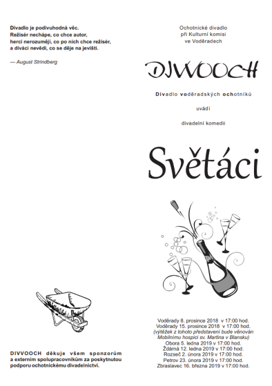 Plakát události Divadlo Divvooch - Světáci