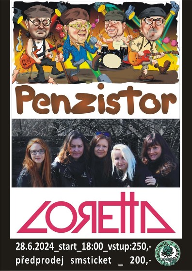 Plakát události Loretta + Penzistor
