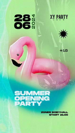 Plakát události Summer Opening Party | Zoner Boby Hall | VIP Vstup | 15+