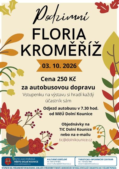 Plakát události Zájezd: Floria Kroměříž