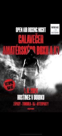 Plakát události Galavečer amatérského boxu a K1