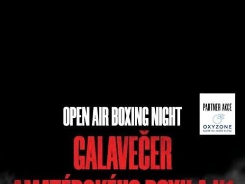 Plakát události Galavečer amatérského boxu a K1