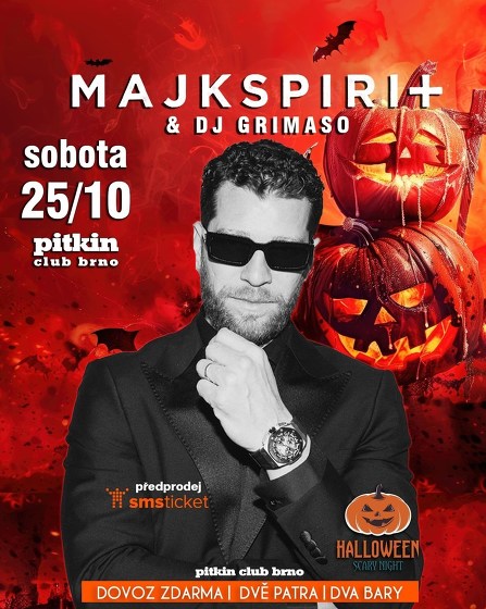 Plakát události Majk Spirit & DJ Grimaso → Pitkin Brno