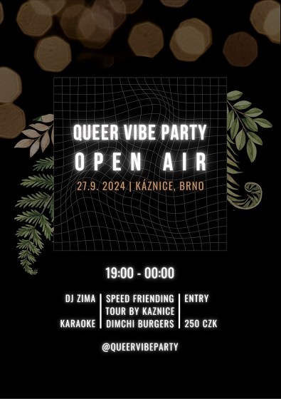 Plakát události Queer Vibe Party Open Air