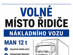 Autodoprava Novák nabízí práci na pozici Řidič nákladního vozidla v obci Moravské Budějovice