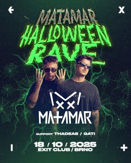 Plakát události MATAMAR - Halloween Rave, Brno