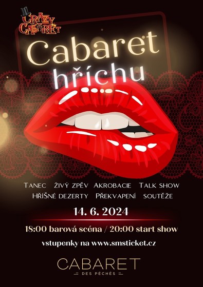Plakát události CABARET HŘÍCHU