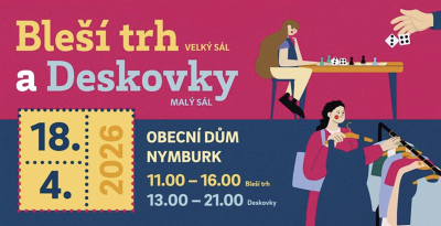 Plakát události Bleší trh & Deskovky