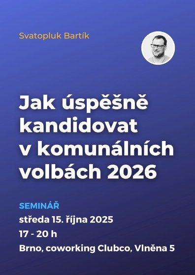 Plakát události Jak úspěšně kandidovat v komunálních volbách 2026
