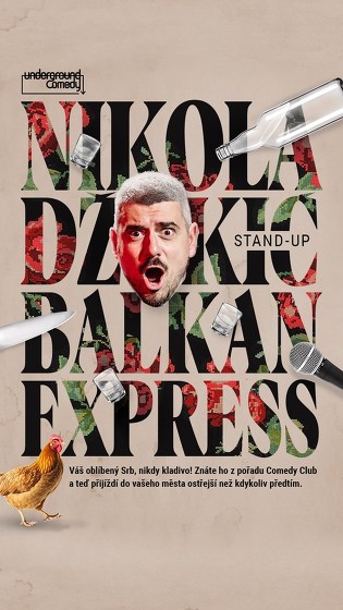 Plakát události Nikola Džokič - Balkan Express - Stand-up - Brno
