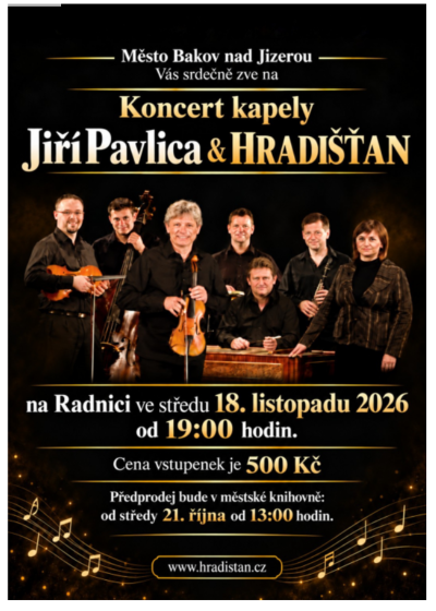 Plakát události Koncert kapely Jiří Pavlica & Hradišťan