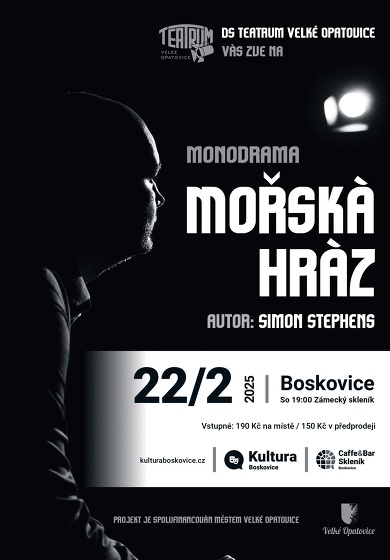 Plakát události DS Teatrum Velké Opatovice: Mořská hráz