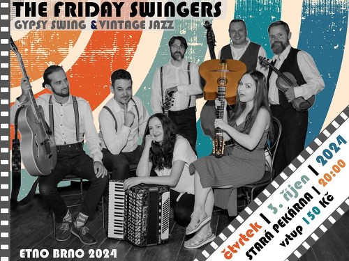 Plakát události Etno Brno 2024 – The Friday Swingers