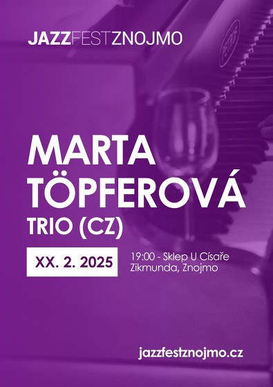Plakát události Marta Töpferová Trio (CZ)
