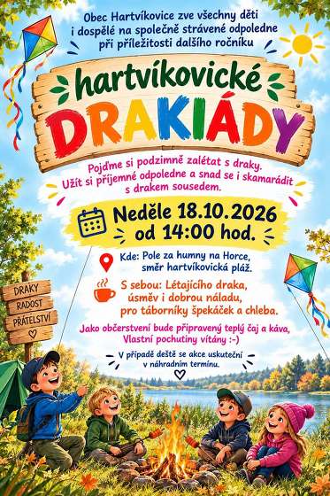 Plakát události Hartvíkovická drakiáda