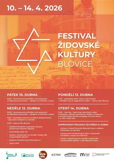Plakát události Festival židovské kultury Blovice