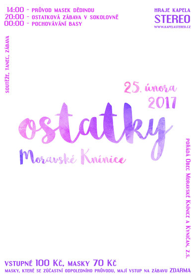 Plakát události Ostatky 2017