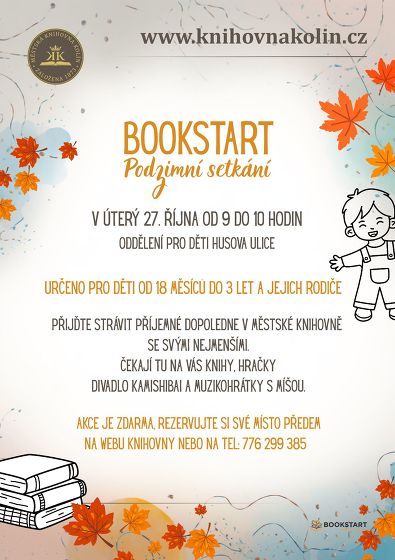 Plakát události Podzimní setkání Bookstart