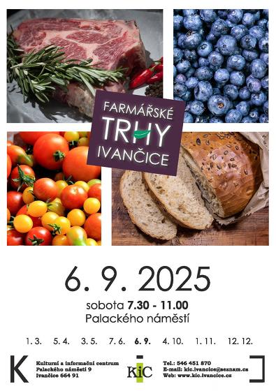 Plakát události Farmářské trhy v Ivančicích