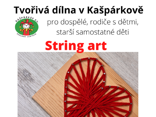 Plakát události Tvořivá dílna - String art