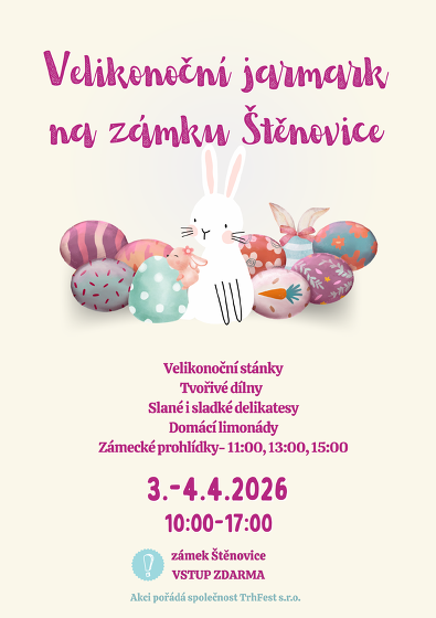 Plakát události Velikonoční jarmark na zámku Štěnovice