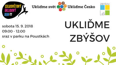 Plakát události Ukliďme svět - Ukliďme Zbýšov