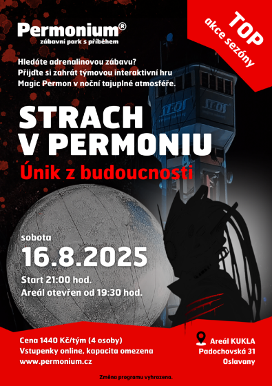 Plakát události Strach v Permonium / Únik z budoucnosti