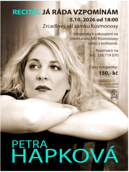 Plakát události Recitál Já ráda vzpomínám