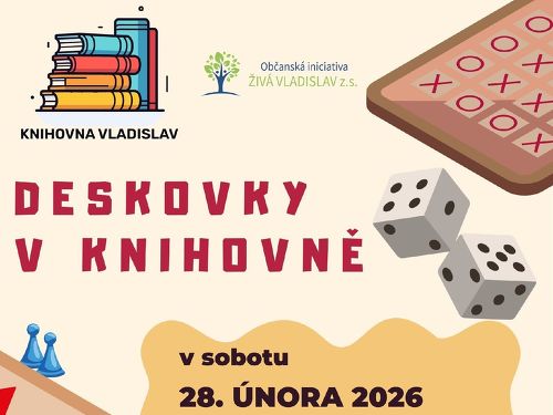 Plakát události Deskovky v knihovně