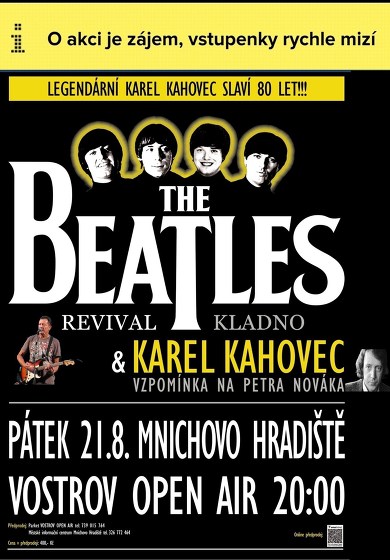 Plakát události Narozeninový koncert Karel Kahovec a The Beatles Revival