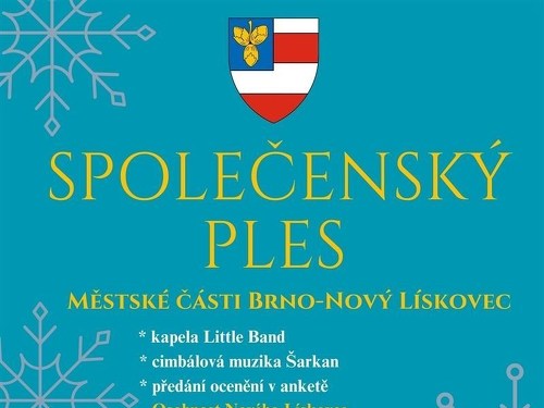 Plakát události Společenský ples městské části Brno - Nový Lískovec