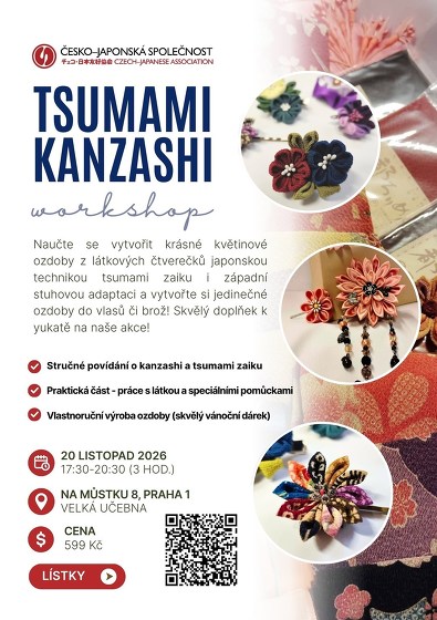 Plakát události Workshop: tsumami kanzashi