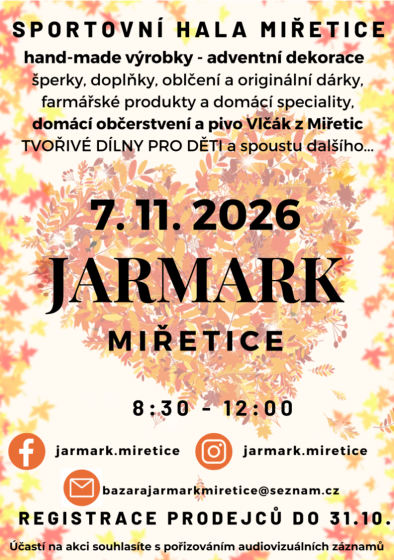 Plakát události Jarmark Miřetice