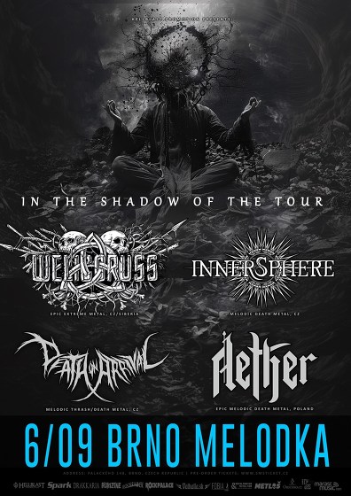Plakát události Innersphere | Welicoruss | Aether | Death On Arrival | Brno