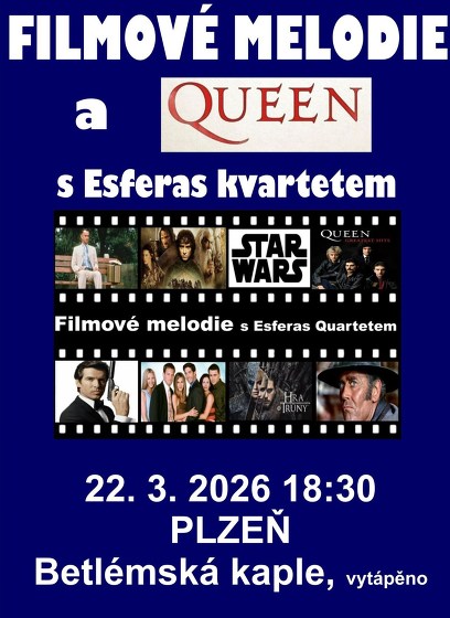 Plakát události Filmové melodie a Queen 2