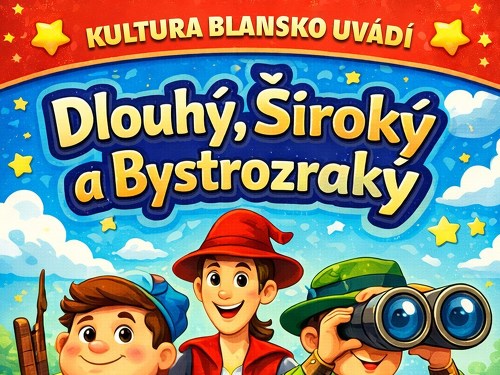 Plakát události Dlouhý, široký a bystrozraký | Pohádka na Zahradě