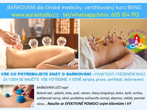 Plakát události kurz BAŇKOVÁNÍ dle čínské medicíny - 21.2.2026 Brno