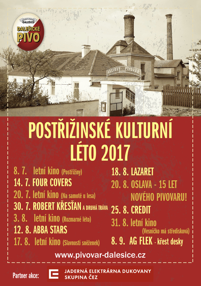 Plakát události Postřižinské kulturní léto