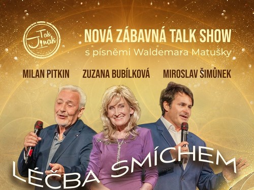 Plakát události Léčba smíchem - Talk show / Bubílková, Pitkin, Šimůnek