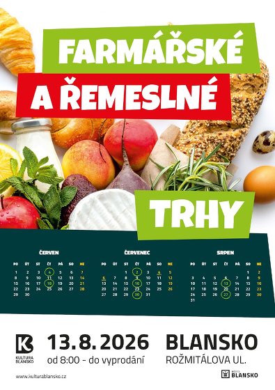 Plakát události Farmářské a řemeslné trhy