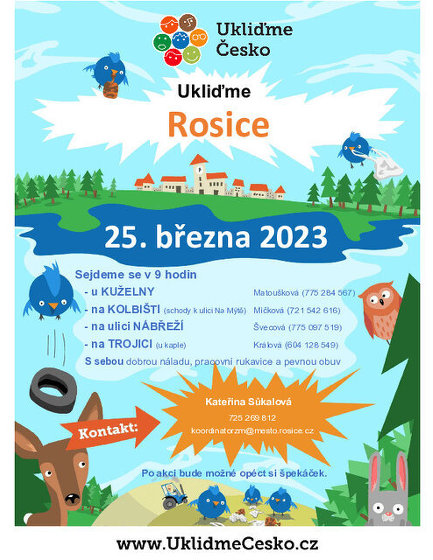 Plakát události Ukliďme Rosice