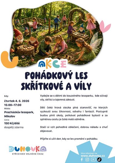 Plakát události Pohádkový les - skřítkové a víly
