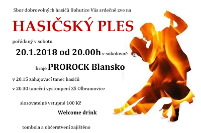 Plakát události Hasičský ples