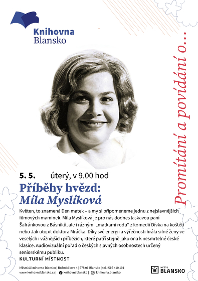 Plakát události Příběhy hvězd: Míla Myslíková