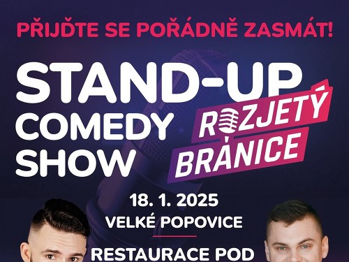 Plakát události Stand-up Comedy Show ROZJETÝ BRÁNICE (Velké Popovice)