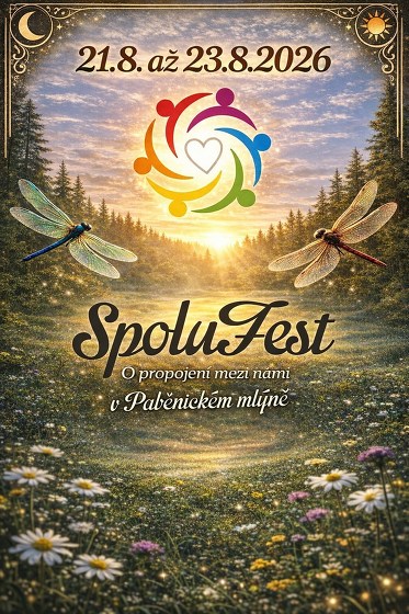 Plakát události Spolufest v Paběnickém mlýně 2026