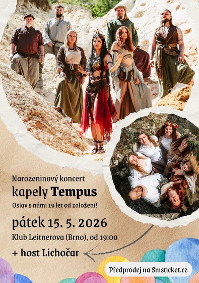 Plakát události Narozeninový koncert kapely Tempus